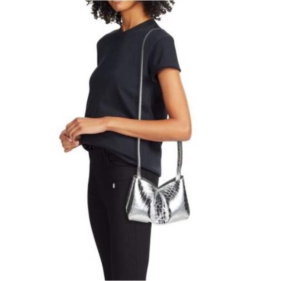 rag & bone Handbags - RAG & BONE
Small Bloom Leather Crossbody Bag silver new